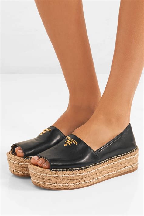 prada espadrilles sandals platform.